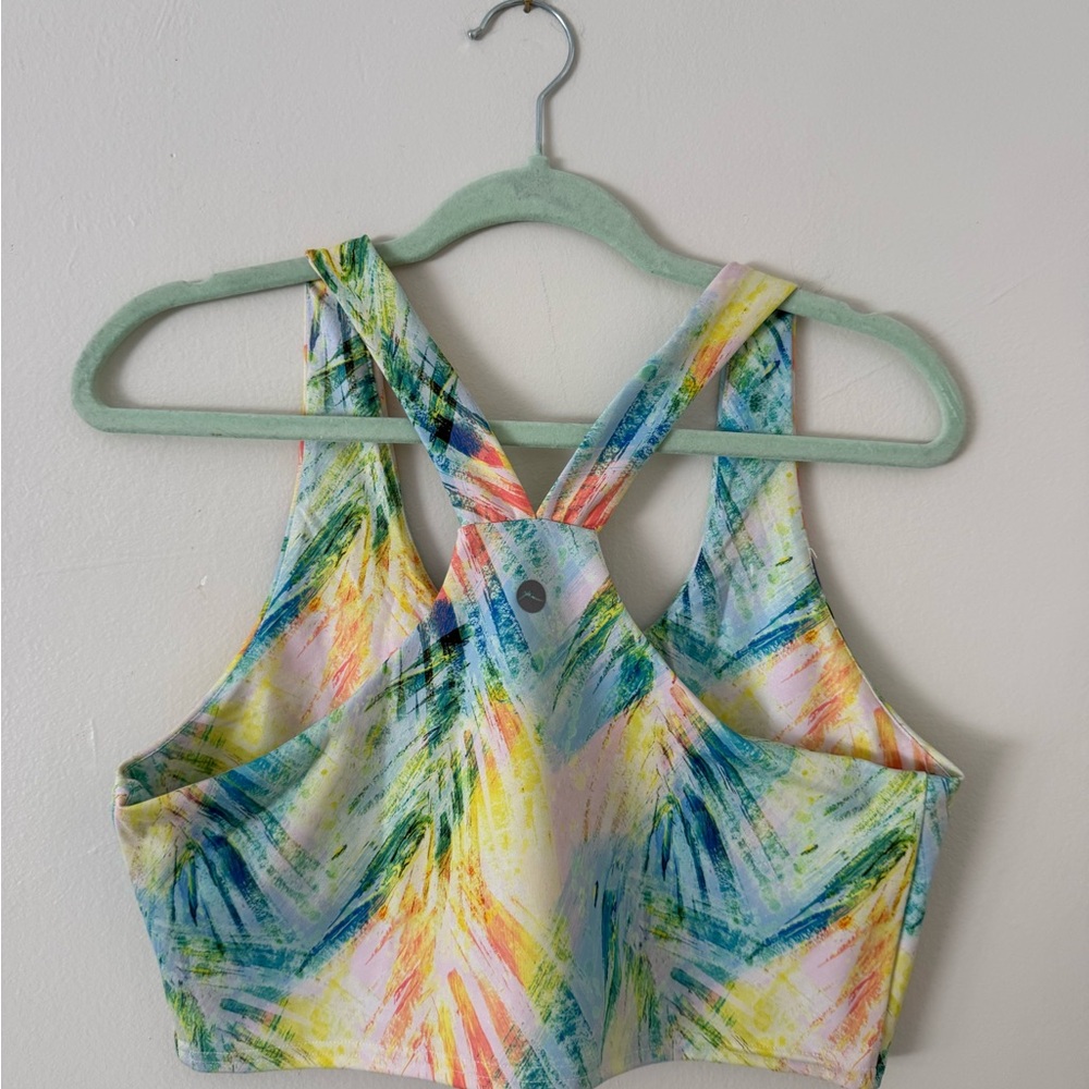 2 Piece Athletic Tennis Skort & Top Set Womens L/XL Rainbow Workout Wear EUC - Picture 11 of 14